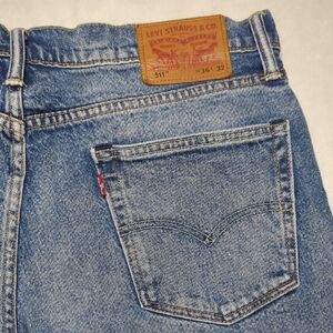 Levi's 511 Slim Fit Light Blue Wash Mens‎ Jeans Size 36
